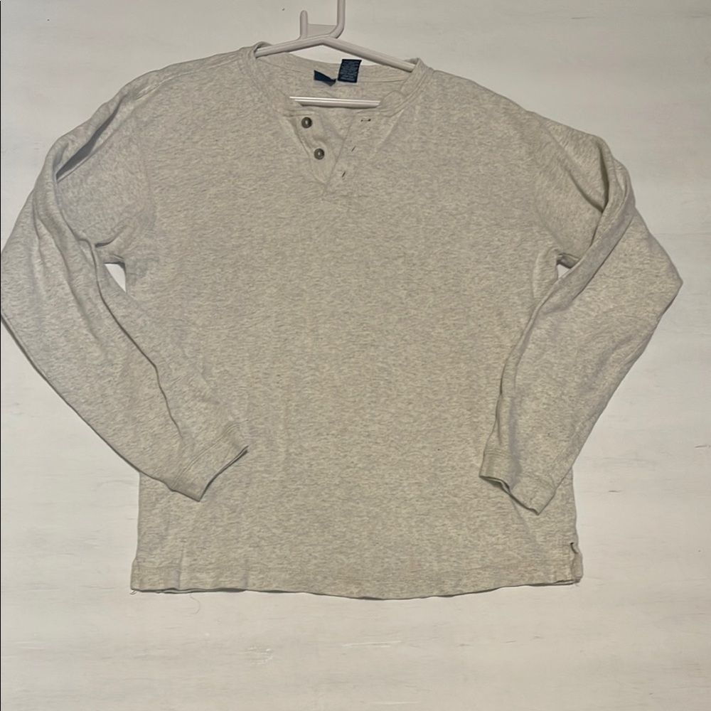 Cherokee Long Sleeve Cotton Tee, Gray Heather shirt. Boys size M